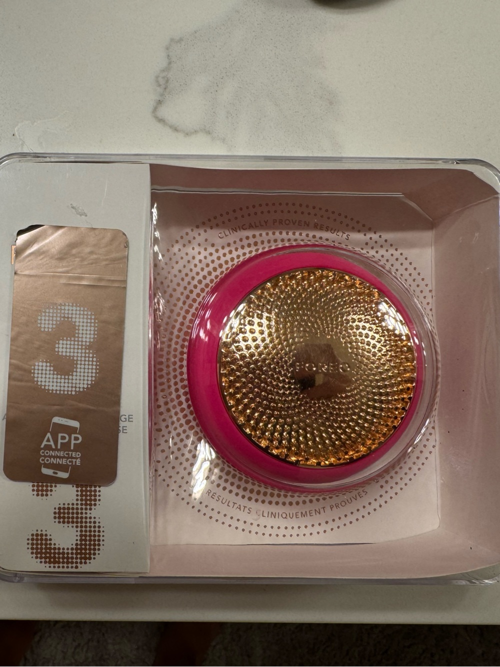 Foreo UFO Bulgarian Rose Smart Mask Device - Pink/Gold
